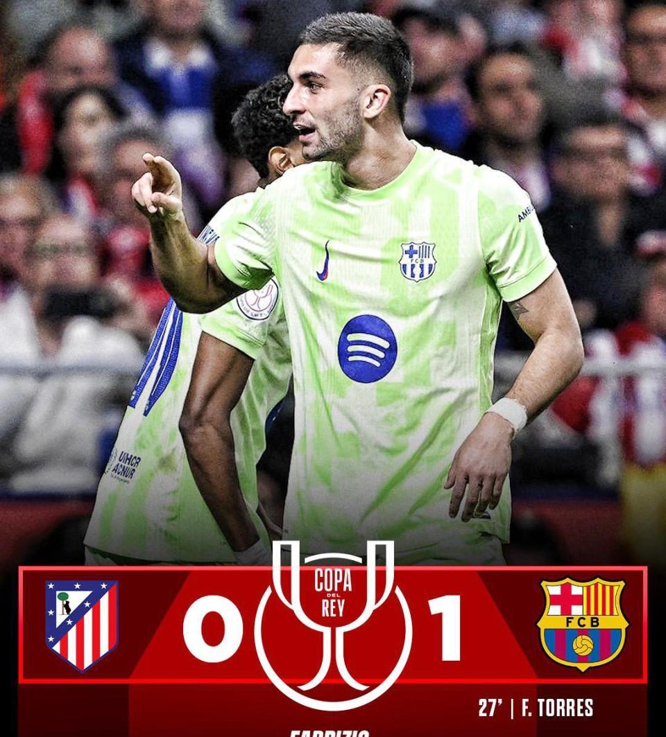 马德里竞技险胜巴萨，戈麦斯带队取胜